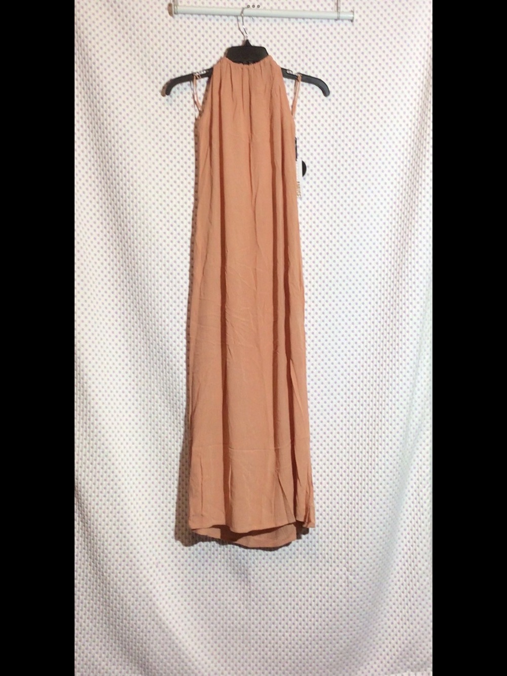 Amuse Society Peach Halter Maxi Dress